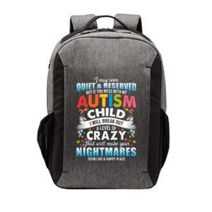 Autistic Autism Awareness Puzzle Pieces Proud Autism Mom Dad Cute Gift Vector Backpack