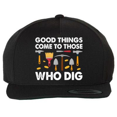 Archaeology Anthropology Archaeologist Gift Wool Snapback Cap