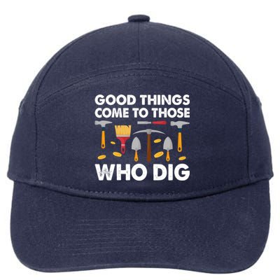 Archaeology Anthropology Archaeologist Gift 7-Panel Snapback Hat