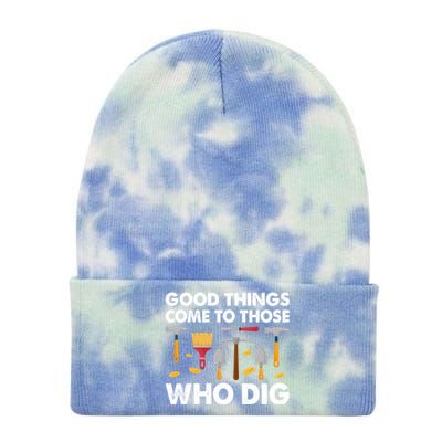 Archaeology Anthropology Archaeologist Gift Tie Dye 12in Knit Beanie