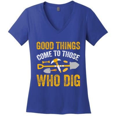 Archaeology Anthropology Archaeologist Great Gift Women's V-Neck T-Shirt