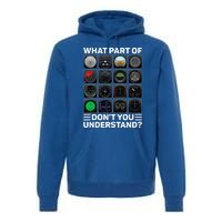 Airline Aircraft Airplane Pilot Tools Instruments Indicators Premium Hoodie