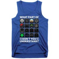 Airline Aircraft Airplane Pilot Tools Instruments Indicators Tank Top