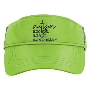 Autism Accept Adapt Advocate Adult Drive Performance Visor