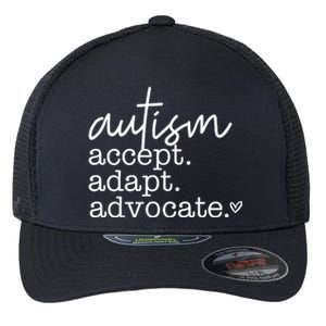 Autism Accept Adapt Advocate Flexfit Unipanel Trucker Cap