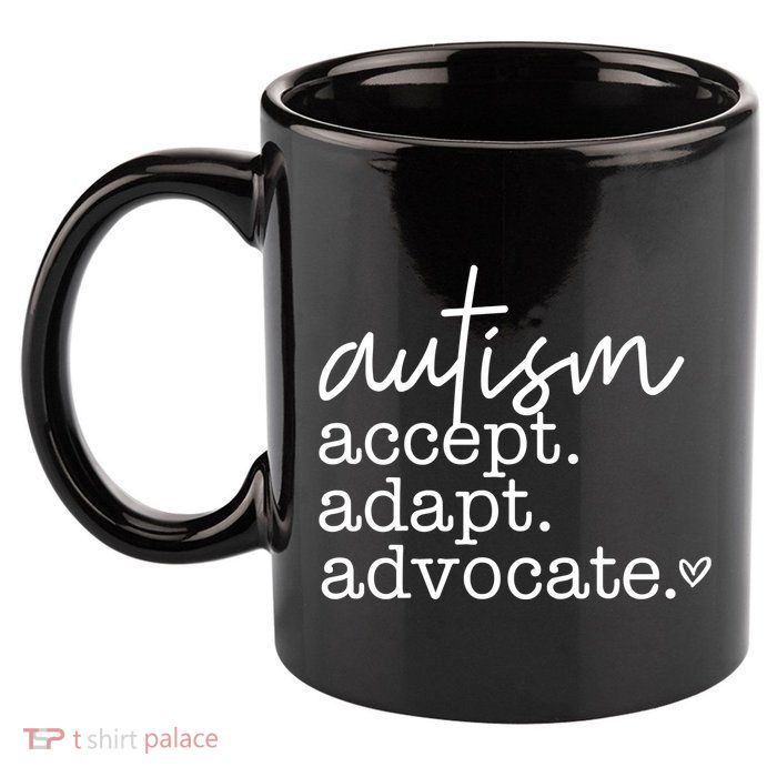 Autism Accept Adapt Advocate 11oz C Handle Ceramic Mug