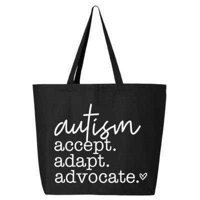 Autism Accept Adapt Advocate 25L Jumbo Tote