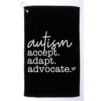 Autism Accept Adapt Advocate Golf Towel