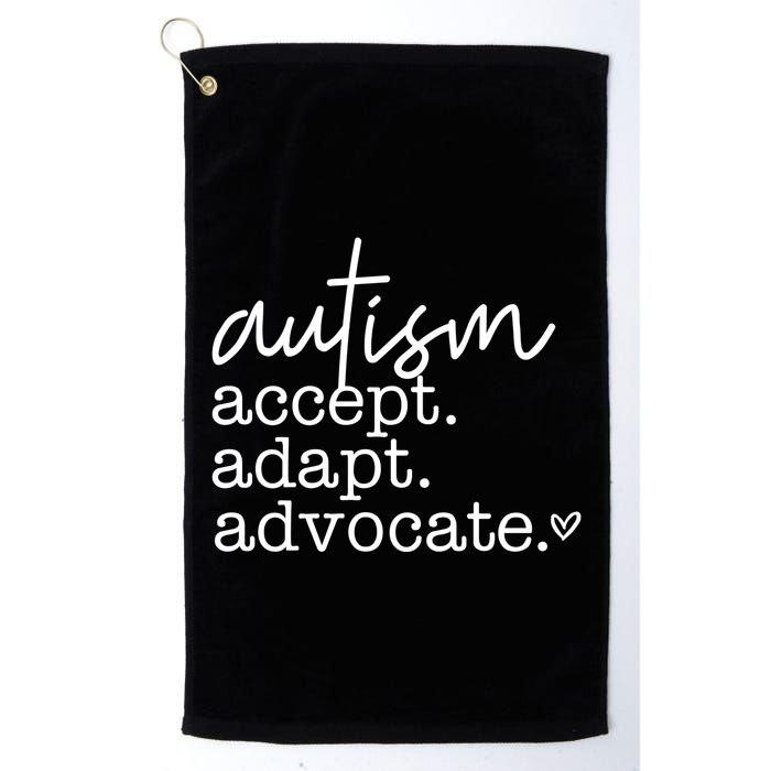 Autism Accept Adapt Advocate Golf Towel