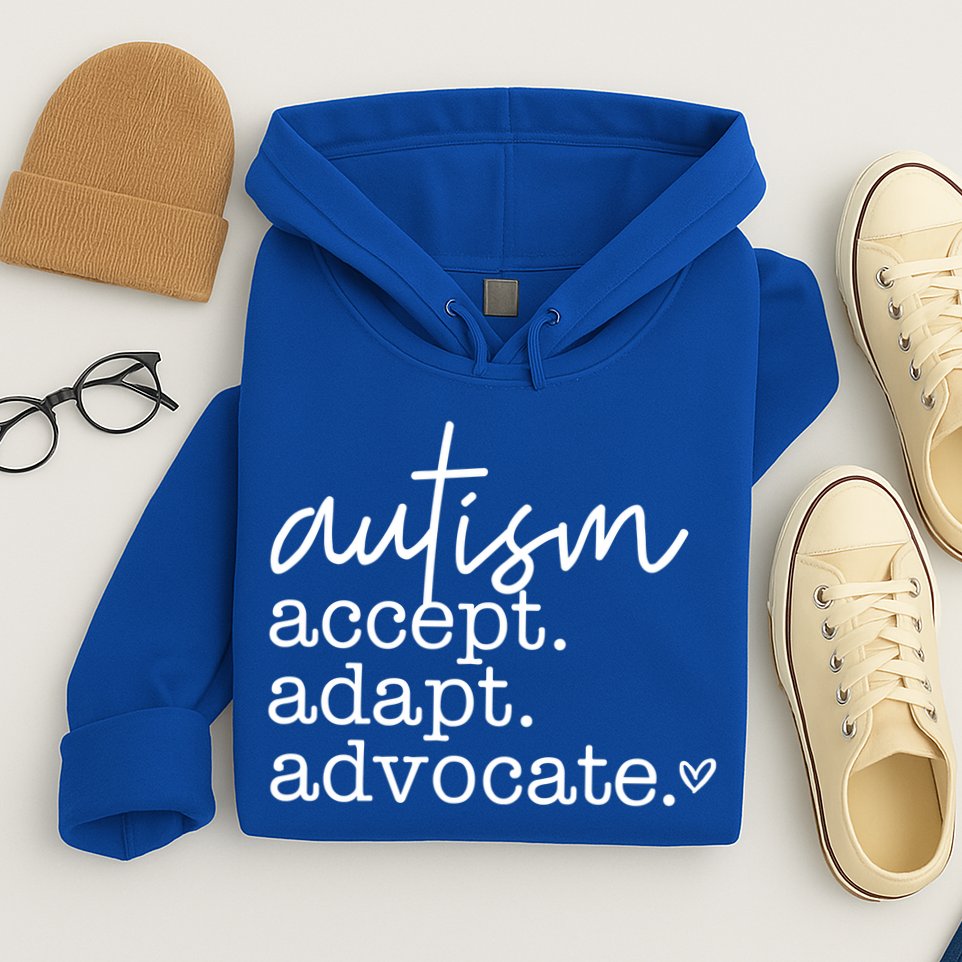 Autism Accept Adapt Advocate Hoodie