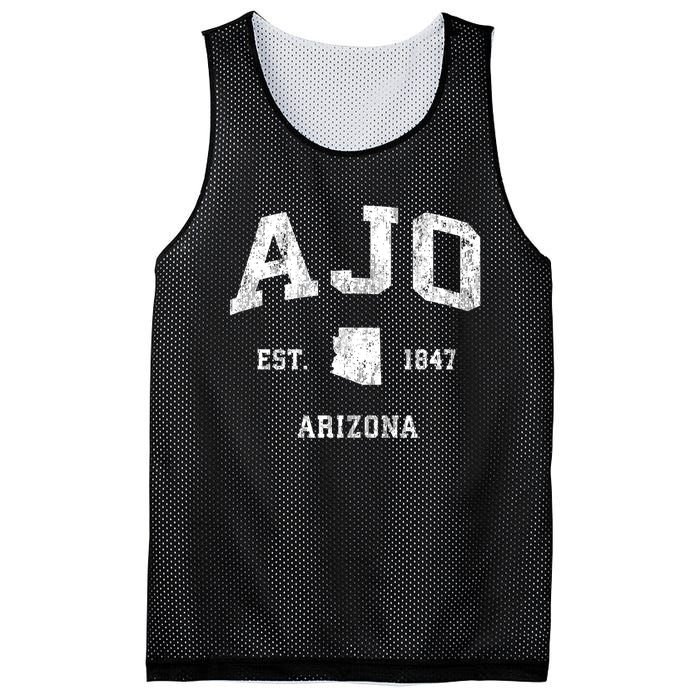 Ajo Arizona Az Vintage Athletic Sports Design Mesh Reversible Basketball Jersey Tank