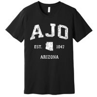 Ajo Arizona Az Vintage Athletic Sports Design Premium T-Shirt