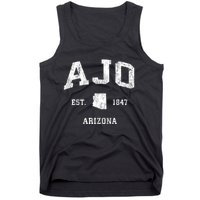 Ajo Arizona Az Vintage Athletic Sports Design Tank Top