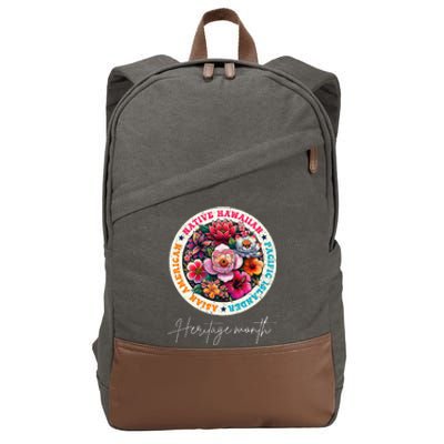 Aapi Asian American Pacific Islander Month Heritage Vintage Cotton Canvas Backpack