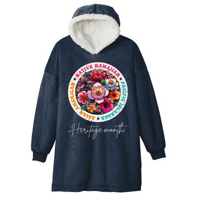 Aapi Asian American Pacific Islander Month Heritage Vintage Hooded Wearable Blanket