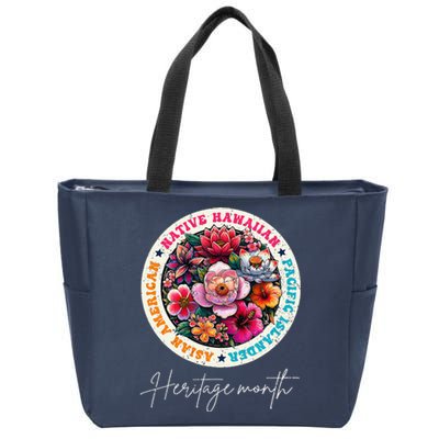 Aapi Asian American Pacific Islander Month Heritage Vintage Zip Tote Bag