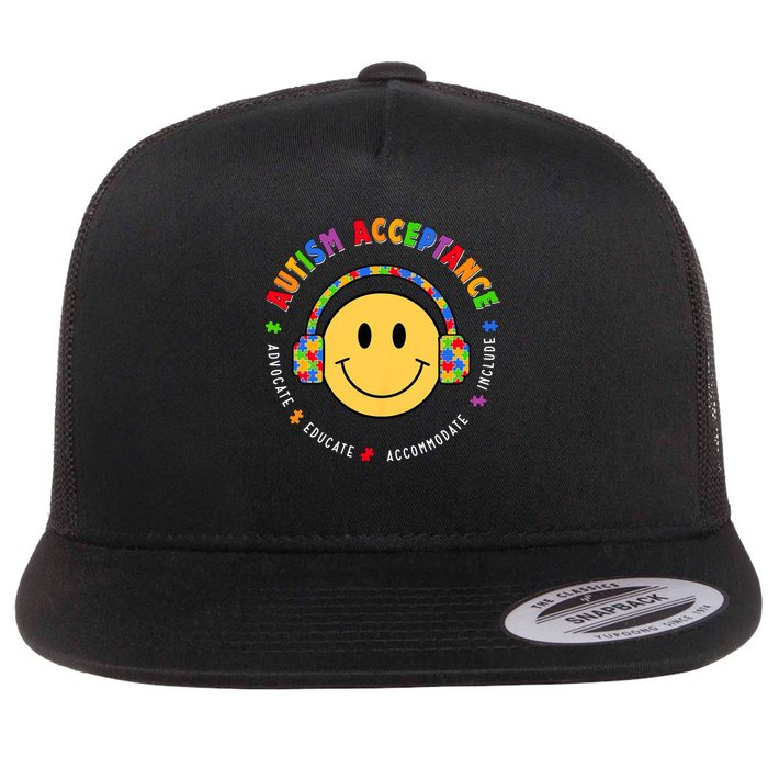 Autism Awareness Acceptance Special Education Teacher Flatbill Hat