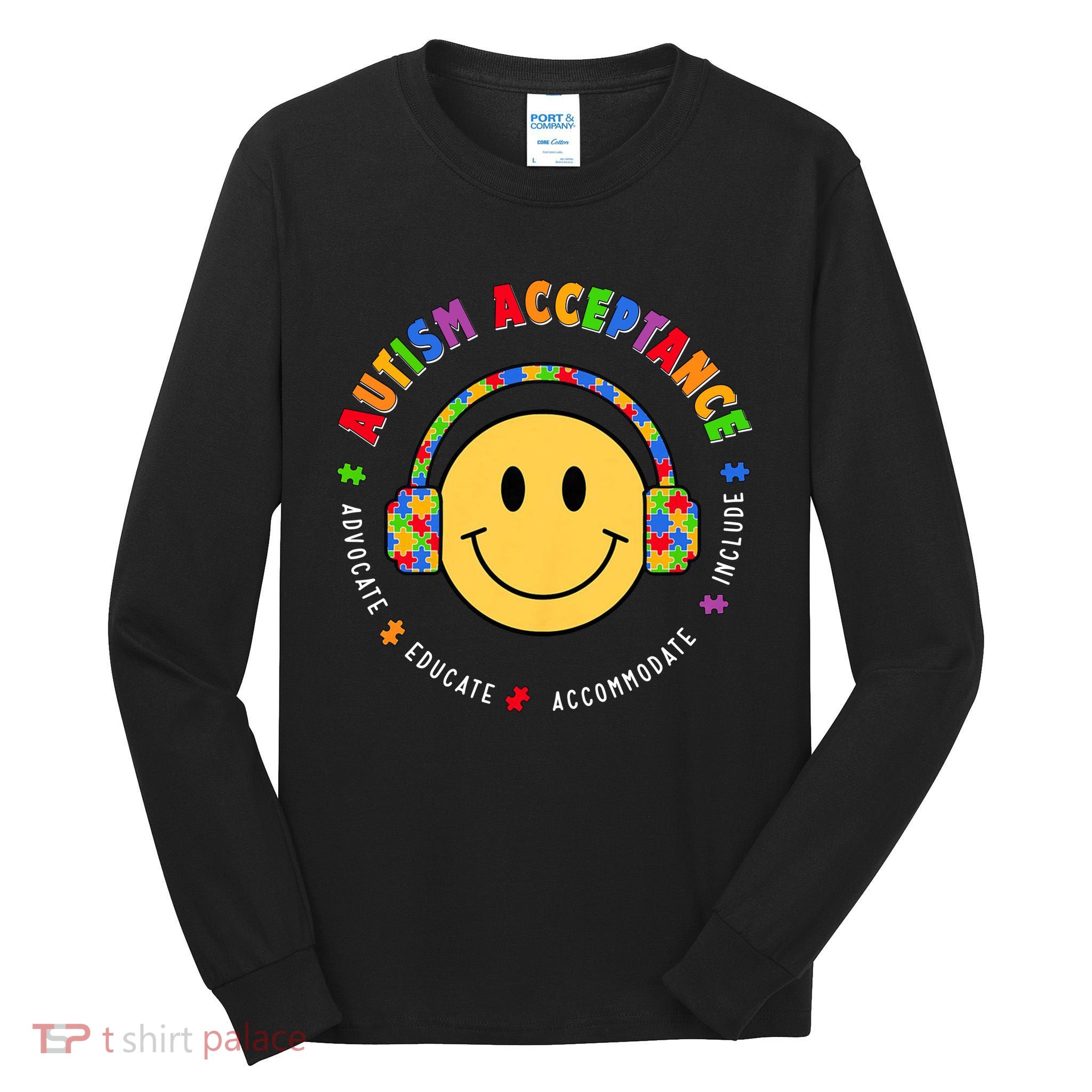 Autism Awareness Acceptance Special Education Teacher Tall Long Sleeve T-Shirt
