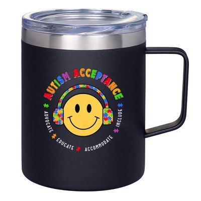 Autism Awareness Acceptance Special Education Teacher 12oz Stainless Steel Coffee Mug