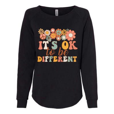 Autism Awareness Acceptance Its Ok to Be Different Womens California Wash Sweatshirt