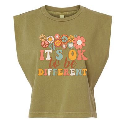 Autism Awareness Acceptance Its Ok to Be Different Garment-Dyed Women's Muscle Tee