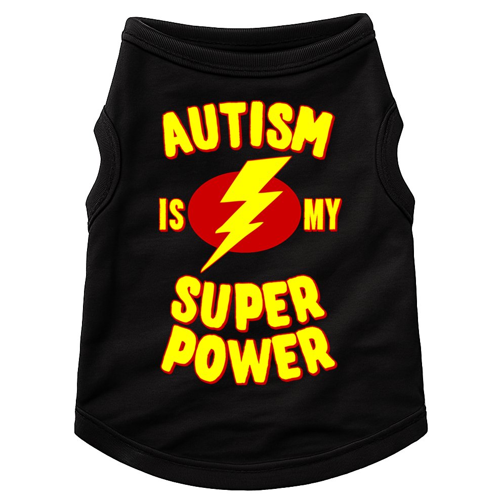 Autism Awareness Autism Is My Super Power Doggie Tank