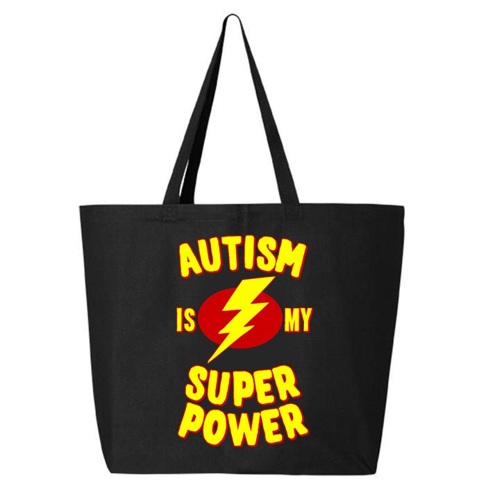 Autism Awareness Autism Is My Super Power 25L Jumbo Tote