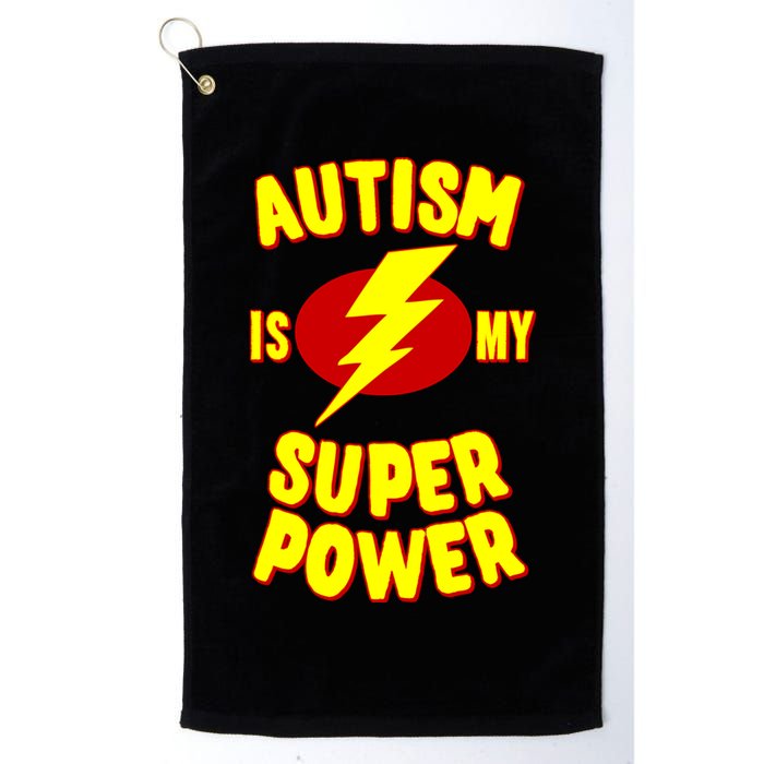 Autism Awareness Autism Is My Super Power Golf Towel