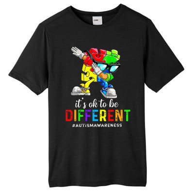 Autism Awareness Acceptance Its Ok To Be Different Tall Fusion ChromaSoft Performance T-Shirt