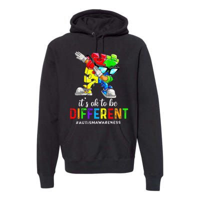 Autism Awareness Acceptance Its Ok To Be Different Premium Hoodie