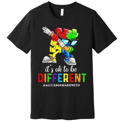 Autism Awareness Acceptance Its Ok To Be Different Premium T-Shirt