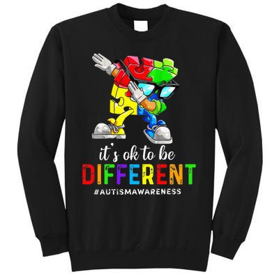 Autism Awareness Acceptance Its Ok To Be Different Tall Sweatshirt