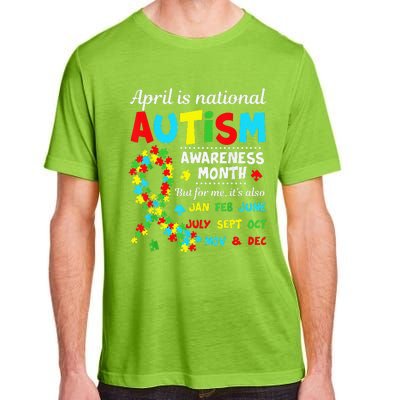 Autism Awareness April Is National Autism Awareness Month Adult ChromaSoft Performance T-Shirt