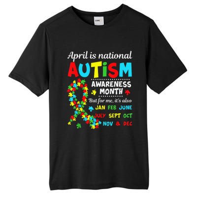 Autism Awareness April Is National Autism Awareness Month Tall Fusion ChromaSoft Performance T-Shirt