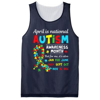 Autism Awareness April Is National Autism Awareness Month Mesh Reversible Basketball Jersey Tank