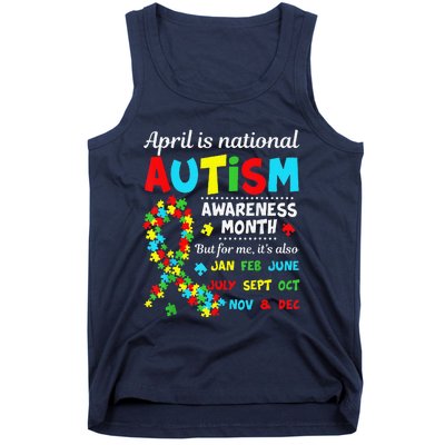 Autism Awareness April Is National Autism Awareness Month Tank Top