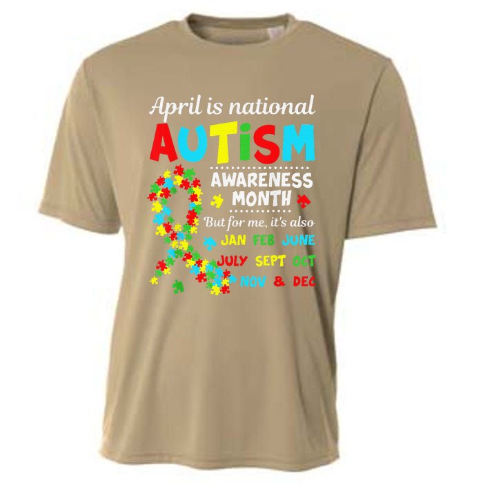 Autism Awareness April Is National Autism Awareness Month Cooling Performance Crew T-Shirt