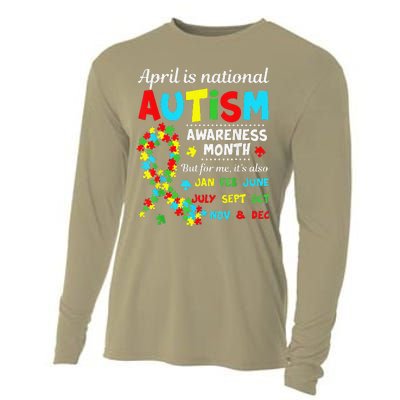 Autism Awareness April Is National Autism Awareness Month Cooling Performance Long Sleeve Crew