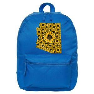 Arizona Az America Summer Sunflower Flower Floral Art Nature Meaningful Gift 16 in Basic Backpack