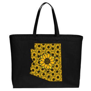 Arizona Az America Summer Sunflower Flower Floral Art Nature Meaningful Gift Cotton Canvas Jumbo Tote