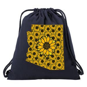 Arizona Az America Summer Sunflower Flower Floral Art Nature Meaningful Gift Drawstring Bag