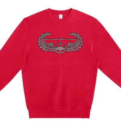 Army Air Assault Badgeinsignia Premium Crewneck Sweatshirt