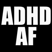 Adhd Af Cropped Pullover Crew