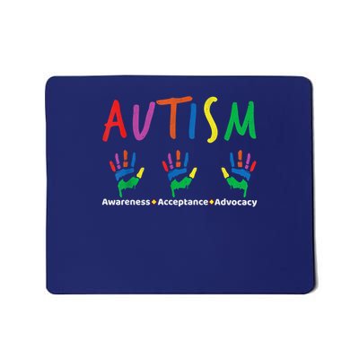 Autism Awareness Acceptance Advocacy And Support Mousepad