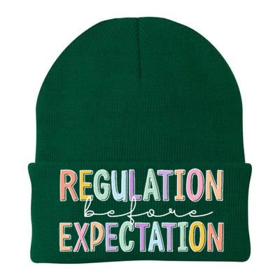 Autism Awareness Acceptance Regulation Before Expectation Knit Cap Winter Beanie