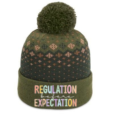 Autism Awareness Acceptance Regulation Before Expectation The Baniff Cuffed Pom Beanie