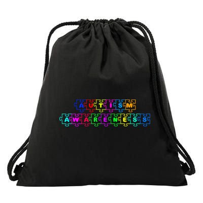 Autism Awareness Drawstring Bag