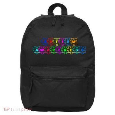 Autism Awareness 16 in Basic Backpack