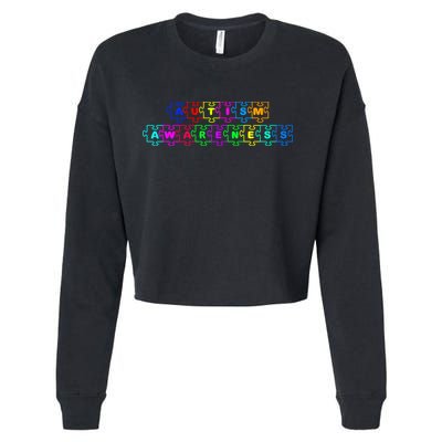 Autism Awareness Cropped Pullover Crew