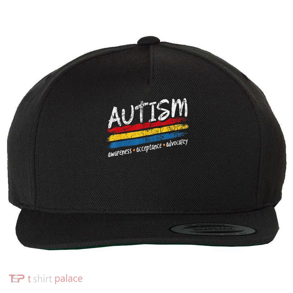 Autism Awareness Apparel – Support Acceptance & Advocacy Wool Snapback Cap